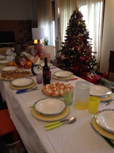 The table was beautifully set!
